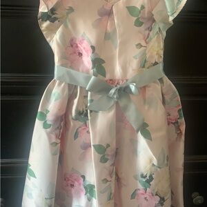 Monsoon Pastel Floral Kids Dress with green  and Pink